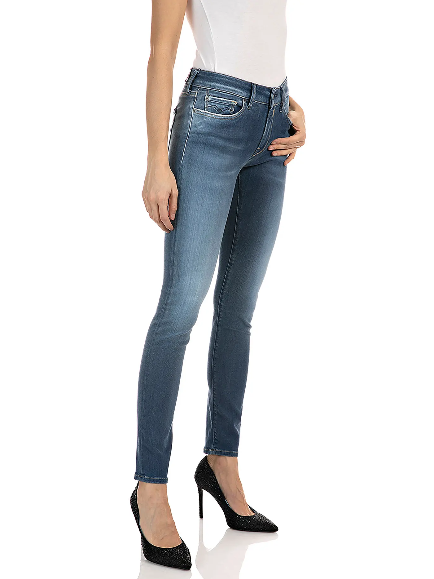 REPLAY | Highwaist Jeans Slim Fit " Luzien " Hyperflex | 